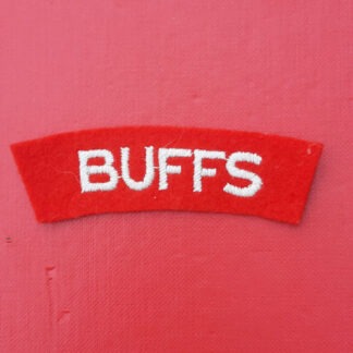 The East Kent Regiment ( The Buffs) - Woven Cloth Shoulder Title.