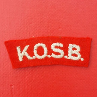 The King's Own Scottish Borderers - Woven Cloth Shoulder Title.