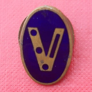 WW2 Home Front "V" For Victory - Enamelled Lapel Badge.