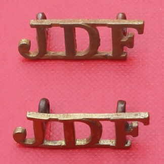 Jamaica Defence Force - Gilding Metal Shoulder Titles.
