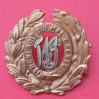The West India Regiment - Queen's Crown Bi Metal Cap Badge.