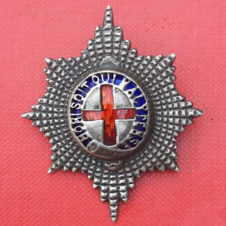 The Coldstream Guards - Officer's Silver & Enammelled Cap Badge.