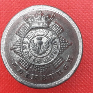 The Royal Scots (Edinburgh) - Queen Victoria's Crown 25mm Pewter Button.