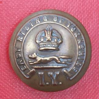 East Riding Of Yorkshire Imperial Yeomanry - King's Crown 24mm Brass Button.