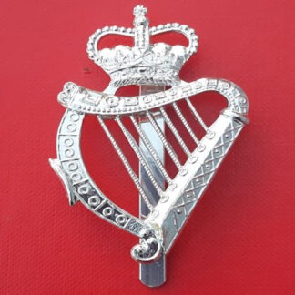 The London Irish - Silver Anodised Cap Badge.