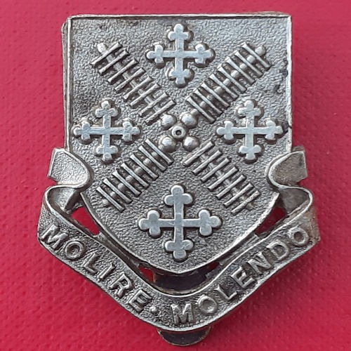 Millfield School O.T.C - White Metal Cap Badge.