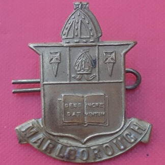 Marlborough School O.T.C - Gilding Metal Cap Badge.