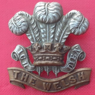 WW1 The Welsh Regiment - Bi Metal Cap Badge.