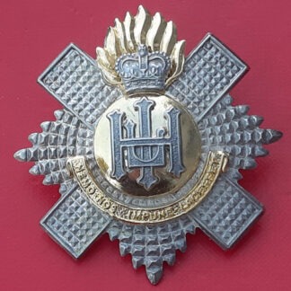 The Royal Highland Fusiliers - Pipe Major / Drum Major's Silver & Gilt Cap Badge.