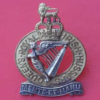 The Queen's Royal Irish Hussars - Silver & Gilt Pouch Badge.