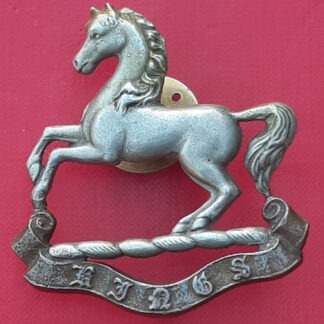 The King's Regiment (Liverpool) - Bandsman's Bi Metal Pouch Badge.