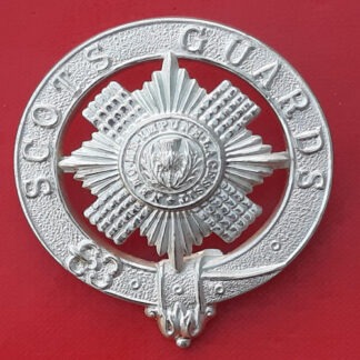The Scots Guards - Piper's Burnished Silver Glengarry Badge.