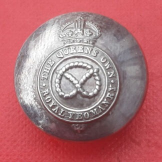 The Staffordshire Yeomanry (The Queen's Own Royal) - King's Crown 22mm White Metal Button.