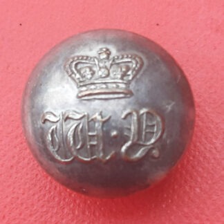 The Warwickshire Yeomanry - Queen Victoria's Crown 19mm White Metal Button.