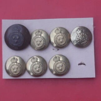 The Shropshire Yeomanry - King's Crown Brass Buttons.