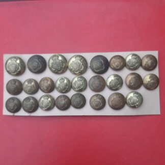 The Sussex Yeomanry - King's Crown Brass Buttons.