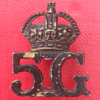 5th Gurkhas - King's Crown Blackened Shoulder Title.