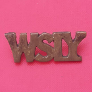 The West Somerset Imperial Yeomanry - Gilding Metal Cast Shoulder Title.
