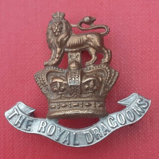 The Royal Dragoons (1st Pattern) - Queen Victoria's Crown Bi Metal Cap Badge.