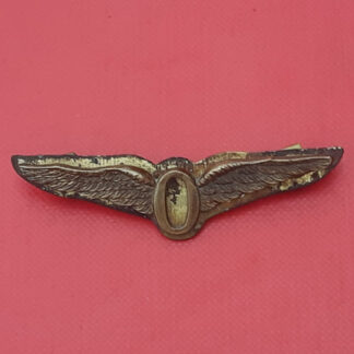 WW1 Royal Naval Air Service - Observers Wing Gilding Metal Sleeve Badge.