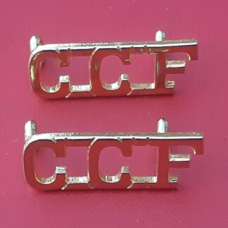 The Combined Cadet Force - Gold "New Improved Metal" Shoulder Titles.