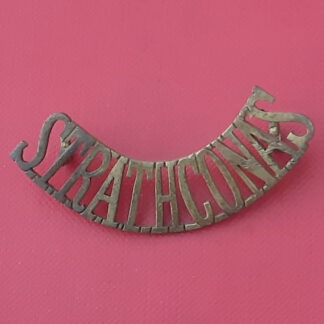 (Canada) Lord Strathcona's Horse - Gilding Metal Shoulder Title.