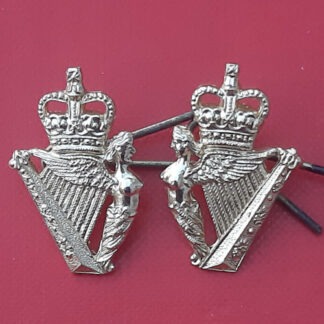 The Ulster Defence Regiment - Gold Anodised Collar Badges.