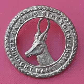 (South Africa) Union Defence Force ,General Service -  Brass Cap Badge.