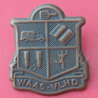 (South Africa) Women's Auxiliary Army Services - Blackened Brass Collar Badge.