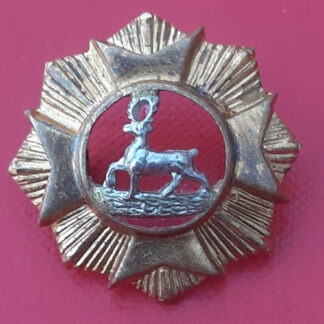 4th Herts Militia - Bi Metal Collar Badge.