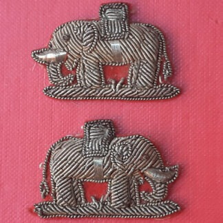 The Duke of Wellington's Regiment - Officer's Bullion Collar Badges.