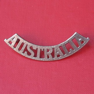 (Australia) "Australia" - White Metal Shoulder Title.