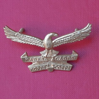 (South Africa) The South African Air Force Cadet Corps - Gilding Metal Cap Badge.