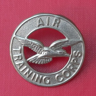 The Air Training Corps - White Metal Cap Badge.