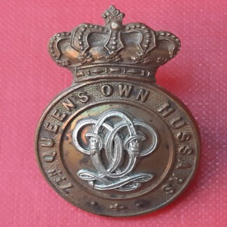 7th Queen's Own Hussars - Bi Metal Cap Badge.