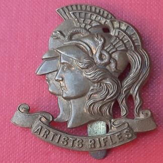 The Artists Rifles - Gilding Metal Cap Badge.