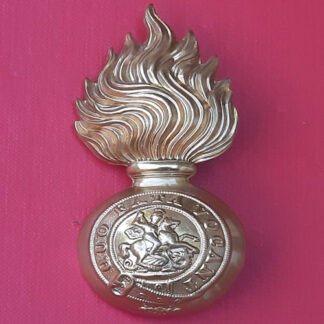 The Northumberland Fusiliers - Gilding Metal Fur Cap Grenade.