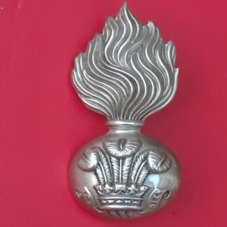 The Royal Welsh Fusiliers Volunteers - White Metal Fur Cap Grenade.