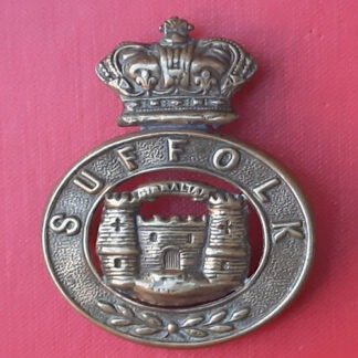 The Suffolk Regiment - Queen Victoria's Crown Glengarry Badge.