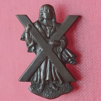 The Royal Highland Regiment (The Black Watch) - Officer's Service Dress Bronze Collar Badge.