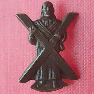 The Royal Highland Regiment (The Black Watch) - Officer's Service Dress Bronze Collar Badge.