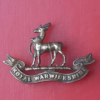 The Royal Warwickshire Regiment - Officer's Service Dress Collar Badge.