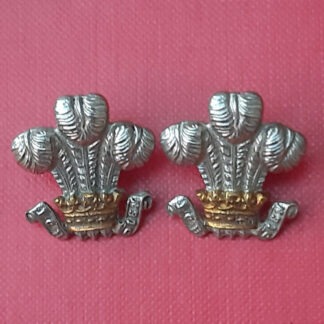 The Leinster Regiment - Bi Metal Collar Badges.