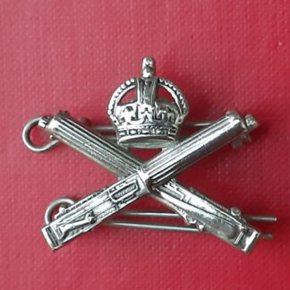 The Machine Gun Corps - Officer's Silver Plated Collar Badge.
