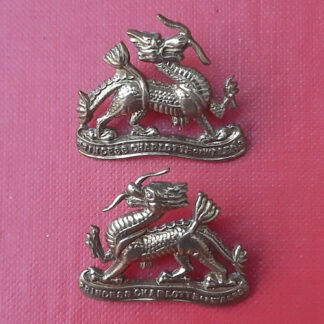 The Royal Berkshire Regiment - Gilding Metal Collar Badges.
