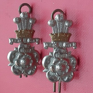 The Yorkshire Hussars - Bi Metal Collar Badges.