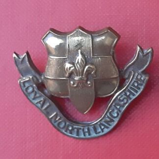 The Loyal Regiment - Gilding Metal Collar Badge.