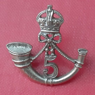 (India) The 5th Mahratta Light Infantry - Officer's Hallmarked Silver Cap Badge.