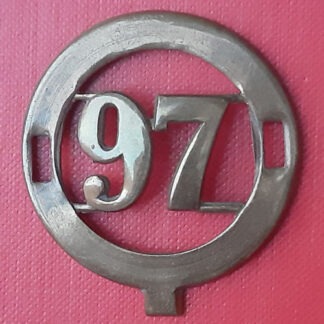 97th Regiment Of Foot (Queen's Own Royal West Kent Regiment) - Gilding Metal Helmet Plate Centre.