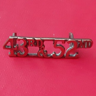 The Oxfordshire & Buckinghamshire Light Infantry - Gilding Metal Shoulder Title.